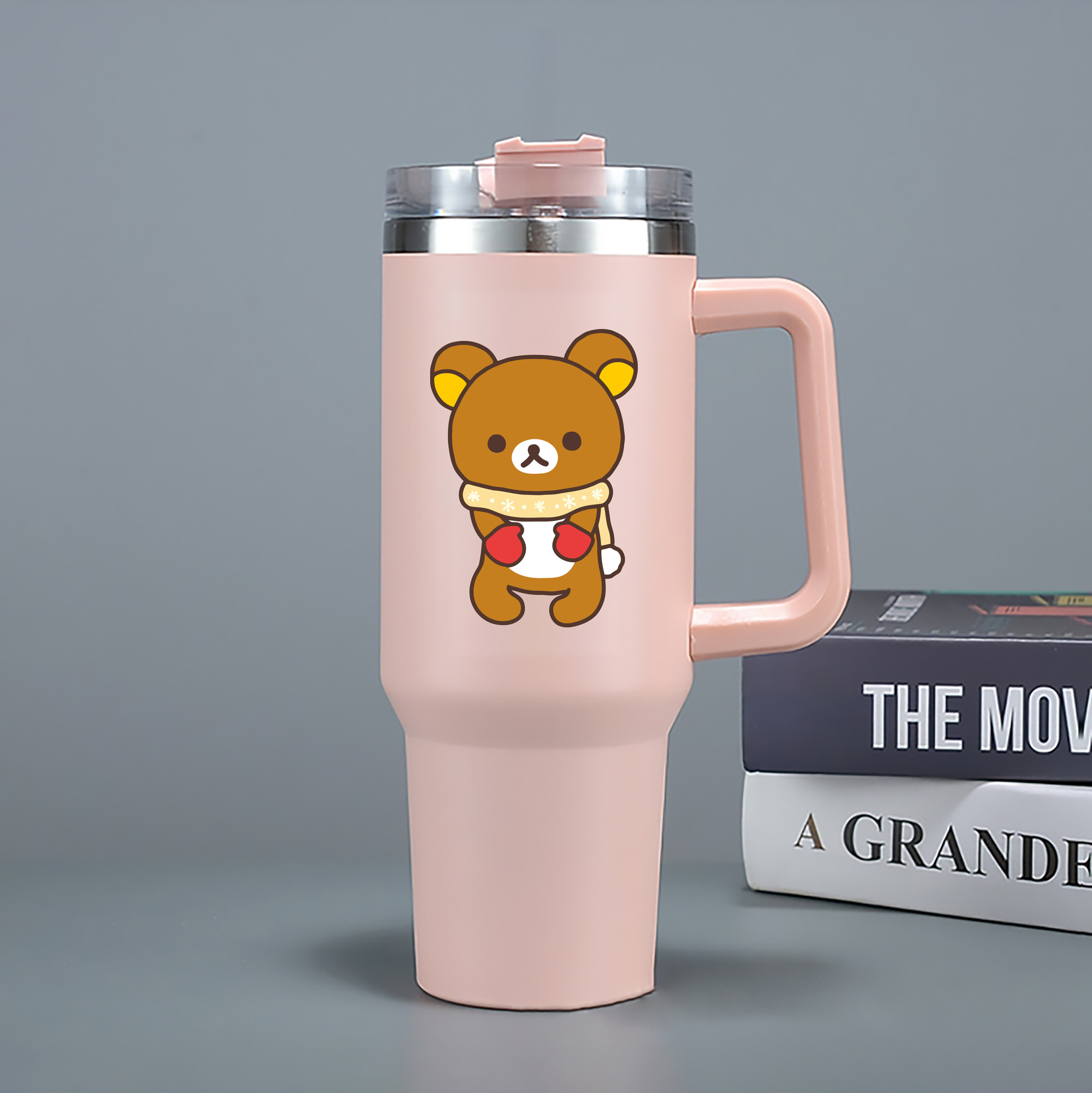 （画像用） リラックマ リラックマ キイロイトリ Rilakkuma Korilakkuma Kiiroitori 1200mL車用タンブラー（カラープリント）